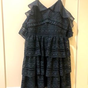NWOT cold shoulder ruffle dress
